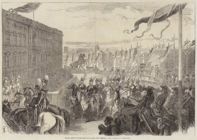 Grote Intocht van de Koning van Pruisen in Berlijn door Albert Kretschmer